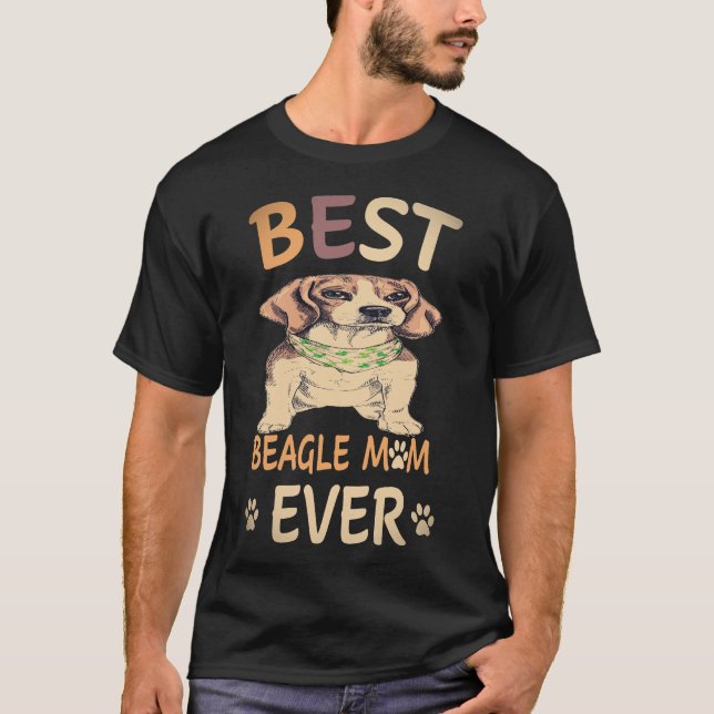 25 Best Beagle Mum Ever Beagle T-Shirt (Front)