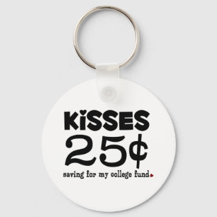 25 Cents Kisses Key Ring