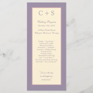25 Elegant Purple Wedding Programs Programme