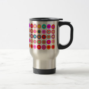 25 fractal Mandalas - Customised Travel Mug