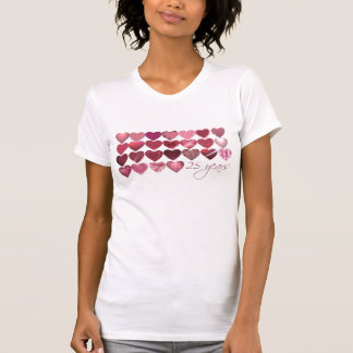 25 HEARTS FOR 25 YEARS T-Shirt