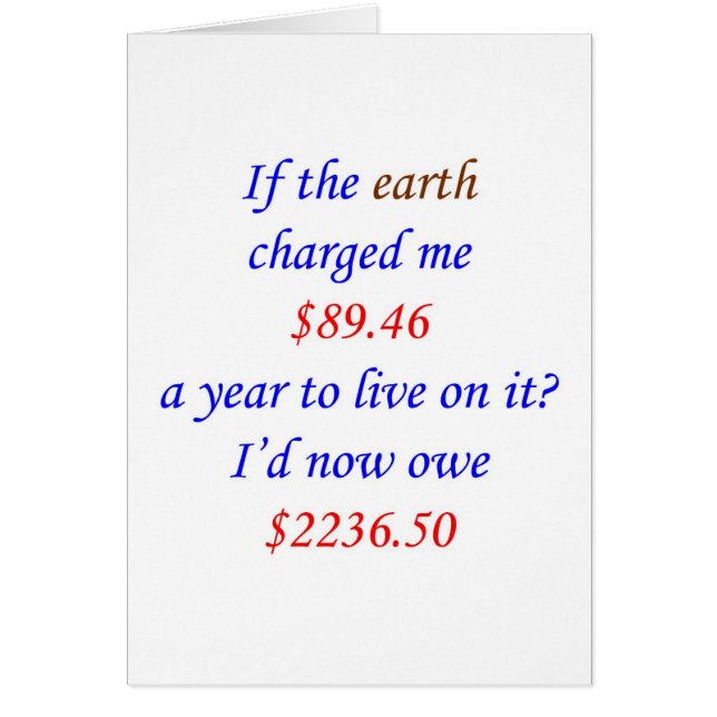 25 If the earth charged me (Front)