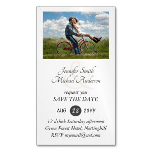 25 Magnetic PHOTO Save the Dates for less than $10 Business Card