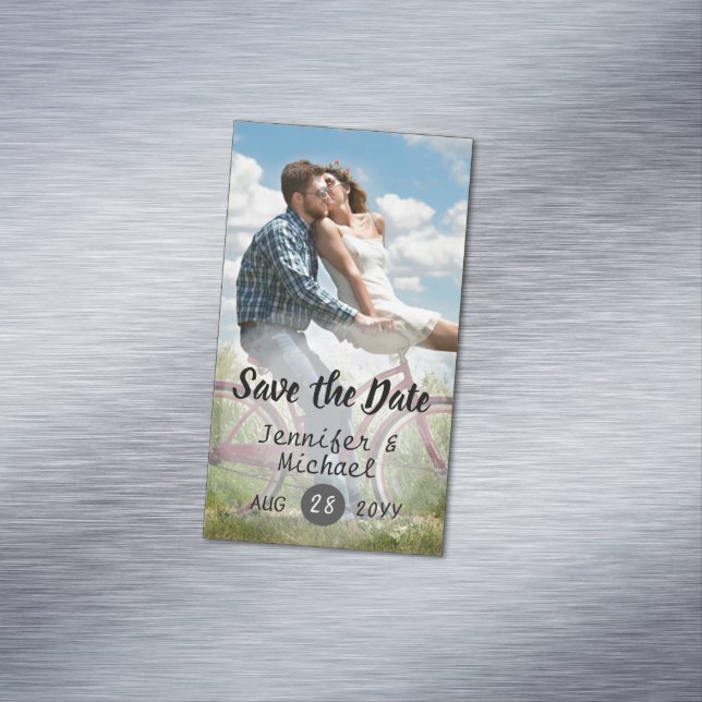 25 Magnetic PHOTO Save the Dates for less than $10 Magnetic Business Card (In Situ)