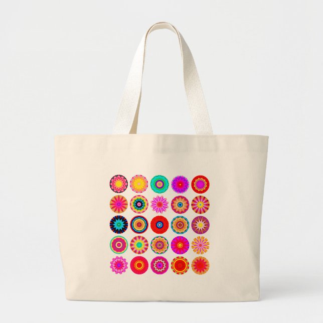 25 Mandalas II Large Tote Bag (Front)