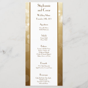 25 Menu Cards Christmas Copper Blur