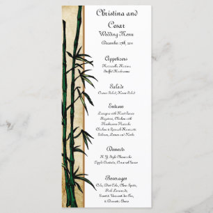 25 Menu Cards Geisha