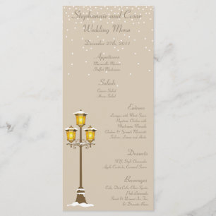 25 Menu Cards Old Town Christmas