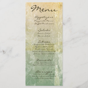 25 Menu Cards Vintage Floral Antique Victorian Age