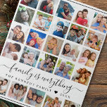 25 Multi Photo Collage Quote Family Name Jigsaw Puzzle<br><div class="desc">Bring heartwarming memories to life with our jigsaw puzzle. Create your own 25 piece photo collage that mirrors the individuals you cherish most. Add a touch of personalisation with your family name and be reminded that 'Family is Everything'. Uncover your masterpiece one piece at a time.</div>