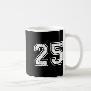25 Number Twenty-five Team Srts Nge Varsity Matchi Coffee Mug