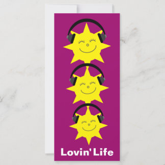 25 Sun & headphones Lovin' Life bookmarks