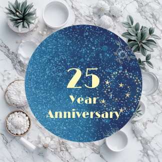 25 Year Anniversary Bond & Seal Sparkling Blue