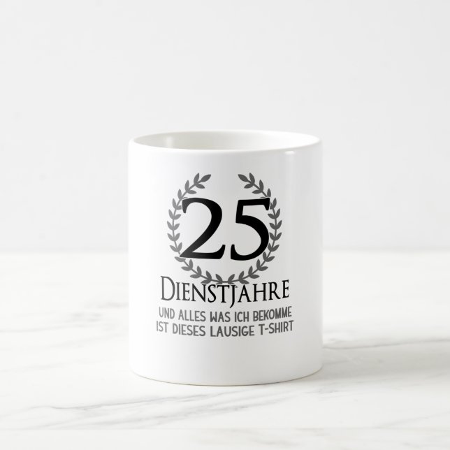 25 Year Company Anniversary Employee Company Coffee Mug (Center)