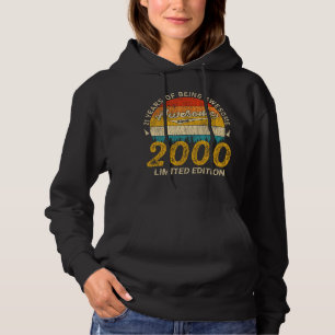25 Year Old 2000 Retro Awesome 25th Birthday Gift Hoodie