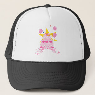 25 Year Old Birthday Cake Trucker Hat