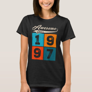 25 Year Old Men Women On Birthday Awesome Since 1 T-Shirt
