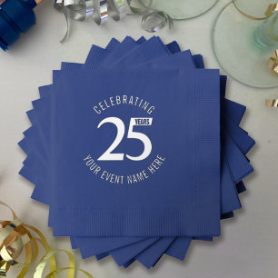 25 years anniversary party  foil napkins