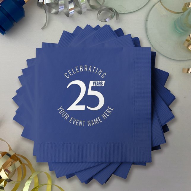 25 years anniversary party  foil napkins (Creator Uploaded)