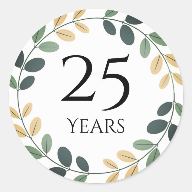 25 years anniversary stickers (Front)
