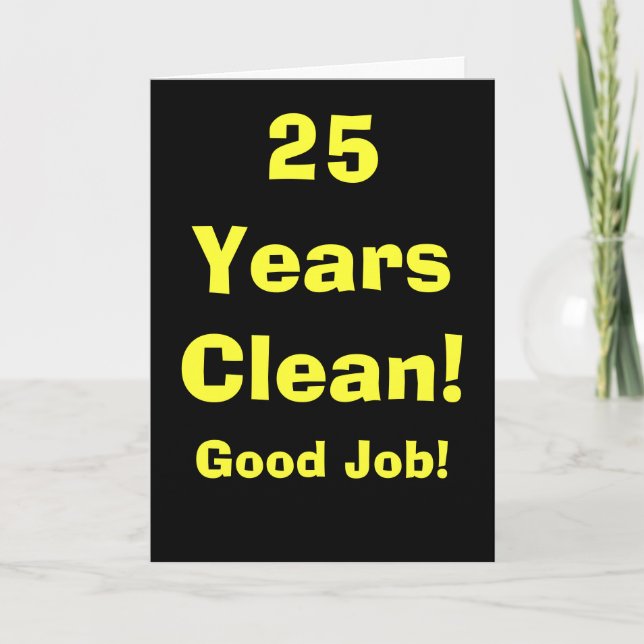 25 Years Good Job! v2 Card (Front)
