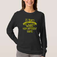 25th 25 Year Wedding Anniversary Shout Husband Wif