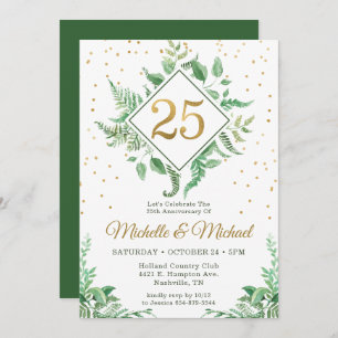 25th Anniversary Botanical Invitation