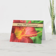 25th Anniversary Celebration Card