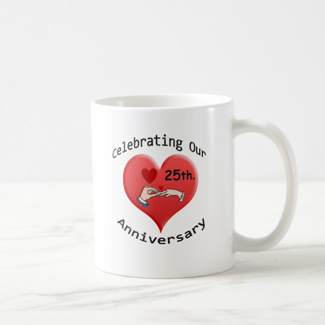 25th. Anniversary Coffee Mug (Right)