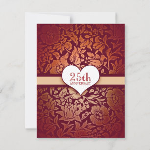 25th anniversary invitation