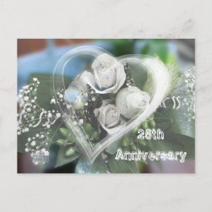 25th Anniversary Invitation postcard