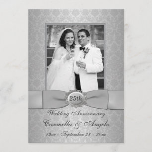 25th Anniversary Invite - DO NOT USE SILVER PAPER!