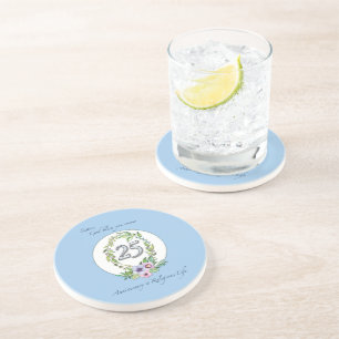 25th Anniversary of Catholic Nun Wreath and Silver Coaster