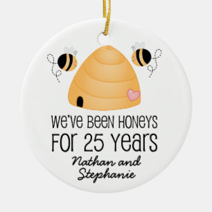 25th Anniversary Personalised Ornament Gift