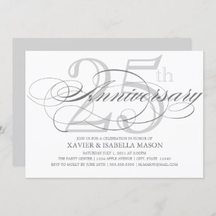 25th Anniversary Script Invitation