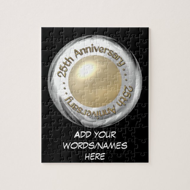 25th Anniversary ("Silver" and "Pearl" '3-D') Jigsaw Puzzle (Vertical)