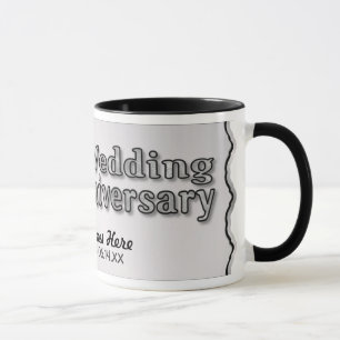 25th Anniversary - Silver - Customise Mug