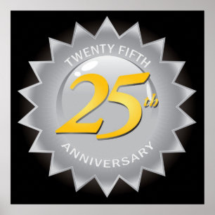 25th Anniversary Silver Seal Poster