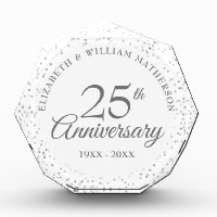 25th Anniversary Silver Stardust Confetti