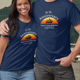 25th Anniversary Sunset Cruise personalise T-Shirt