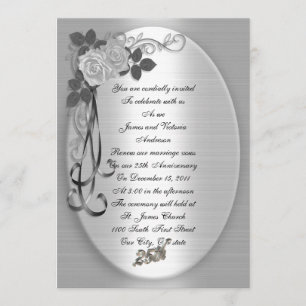 25th Anniversary Vow renewal Invitation