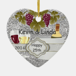25th ANNIVERSARY WINE LOVERS 2014 ORNAMENT GIFT