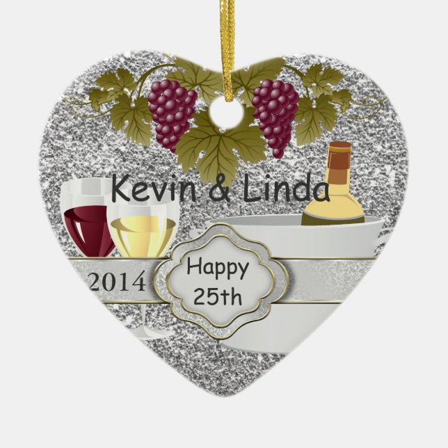 25th ANNIVERSARY WINE LOVERS 2014 ORNAMENT GIFT (Front)