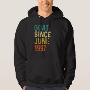 25th Birthday 25 Years Old Goat Since June 1997 Hoodie