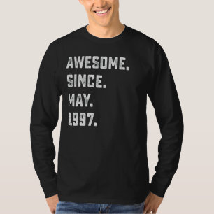 25th Birthday  Awesome Since May 1997 25 Years Old T-Shirt