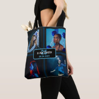 25th birthday black photo collage woman crossbody