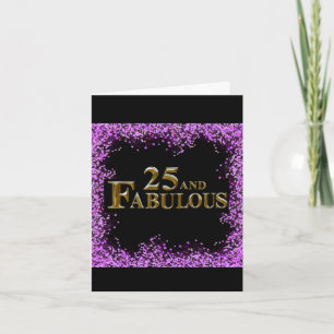 25th  Birthday  Card