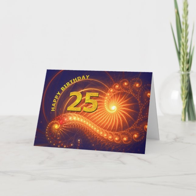 25th birthday card (Front)