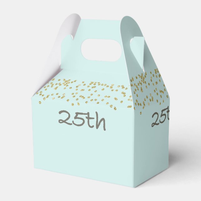 25th Birthday Confetti Favour Box (Back Side)