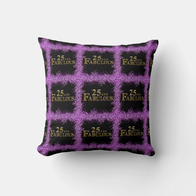 25th  Birthday  Cushion (Front)